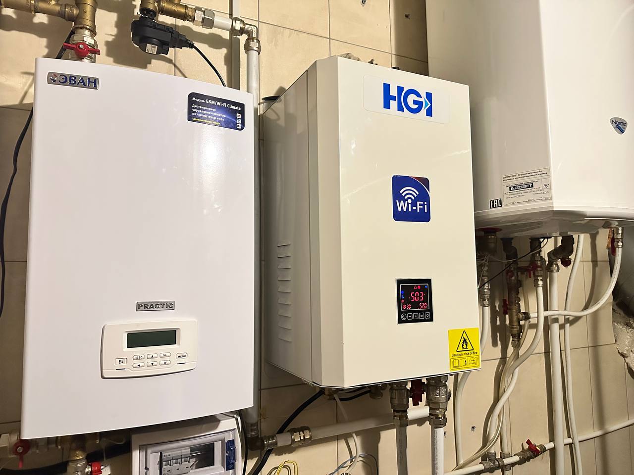 Произведен монтаж теплового насоса Feneco