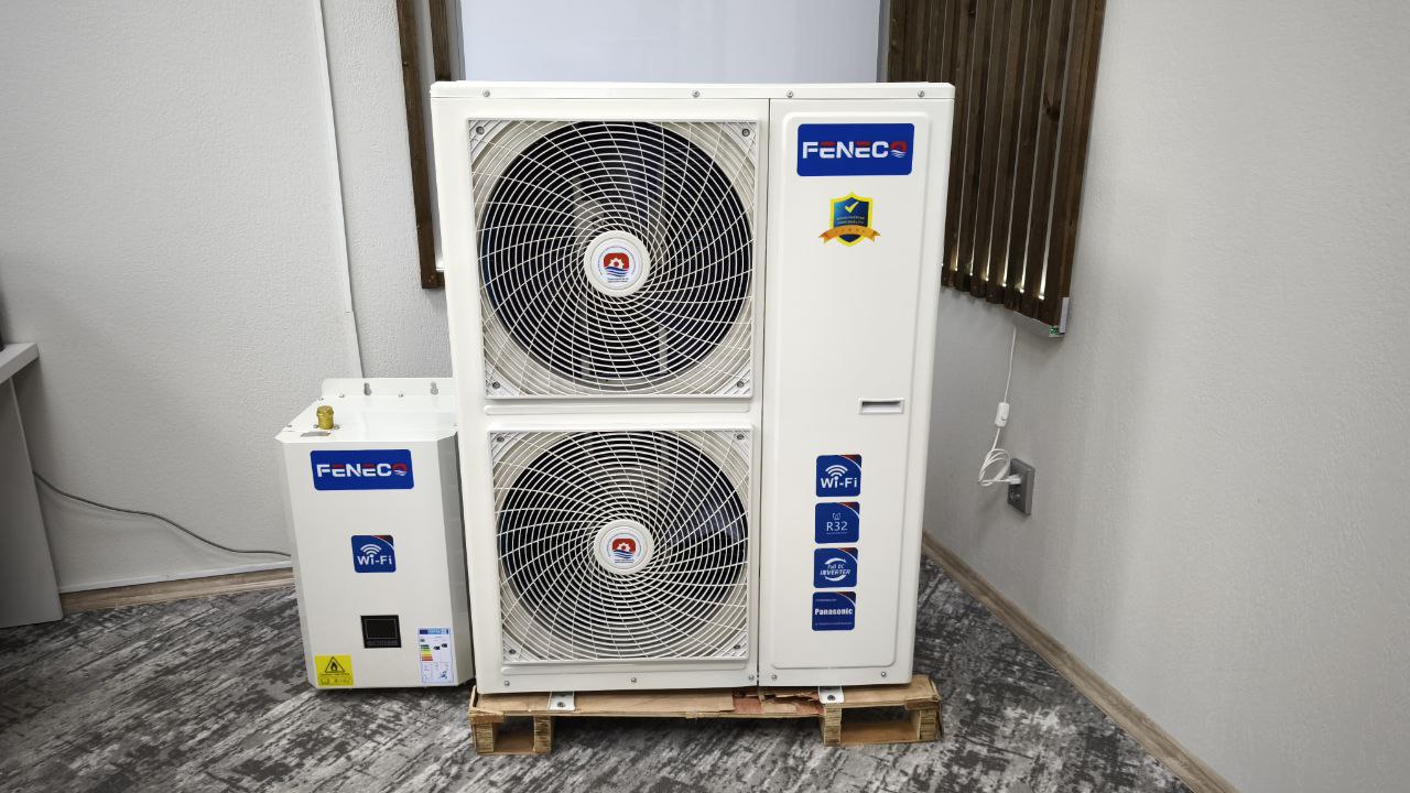 Установлен тепловой насос Feneco
